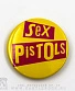 значок sex pistols (лого, желтый)