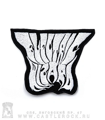 нашивка electric wizard (лого белое, вышивка)