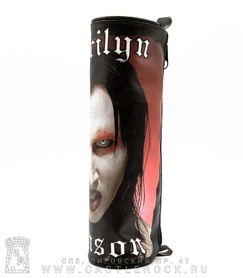 пенал marilyn manson (красный фон)