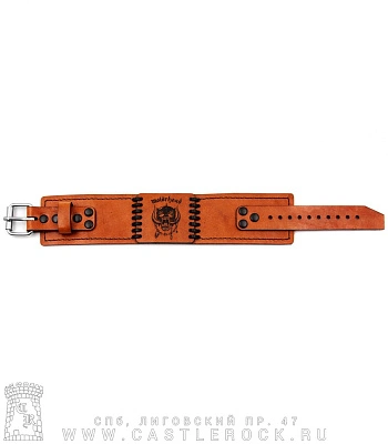браслет кожаный с гравировкой motorhead