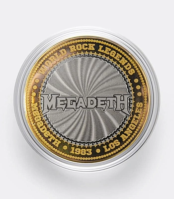 монета сувенирная малая megadeth
