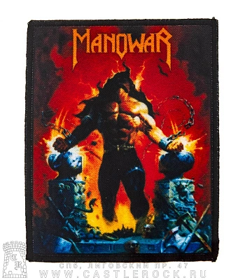 нашивка manowar "louder than hell"