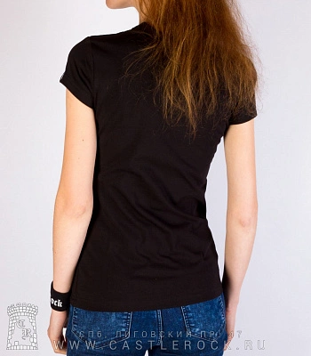 женская футболка смайл (светится)