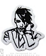 нашивка marilyn manson (белая, вышивка)