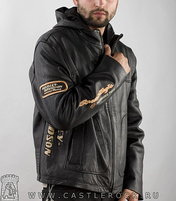 мото-куртка harley-davidson с отстегивающимся капюшоном