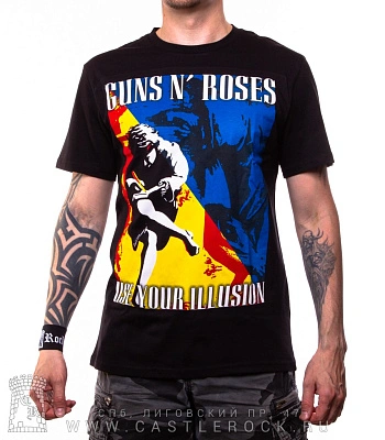 футболка guns'n'roses "use your illussion"