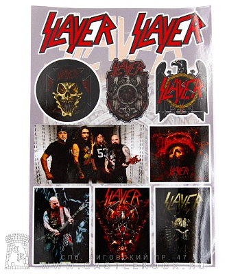 набор наклеек slayer (стикерпак)