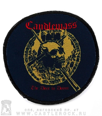 нашивка candlemass "the door to doom" (круглая)