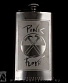 фляга стальная с гравировкой pink floyd "the wall" (молотки) 6 oz