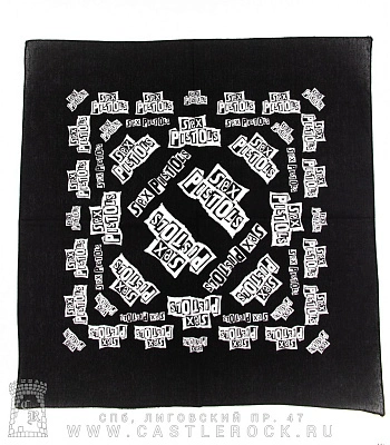 бандана sex pistols (лого ч/б)