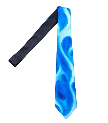 галстук пламя синее