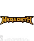 нашивка на спину megadeth (лого желтое, вышивка)