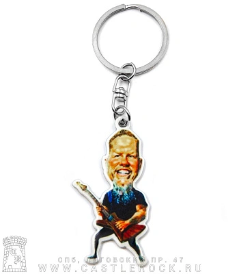 брелок металлический metallica james hetfield