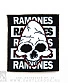 нашивка ramones (череп, принт большой)