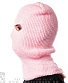 шапка балаклава вязаная (розовая)