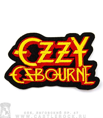 нашивка ozzy osbourne (лого желтое, вышивка)