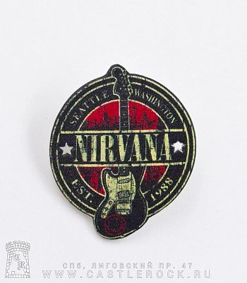 значок цанга nirvana "seattle washington est. 1988"