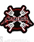 нашивка metallica "metal horns" (вышивка)