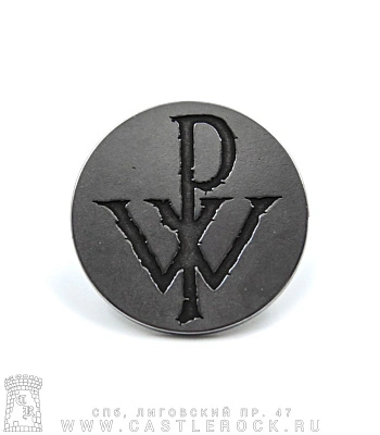 значок цанга рельефный powerwolf (лого)