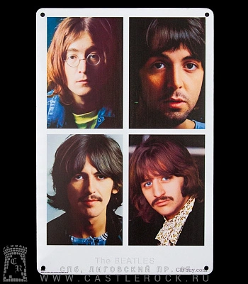 табличка beatles "the beatles"