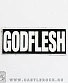 нашивка godflesh (надпись белая)