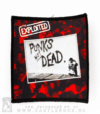 нашивка exploited "punks not dead"