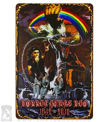 табличка dio ronnie james 1942-2010