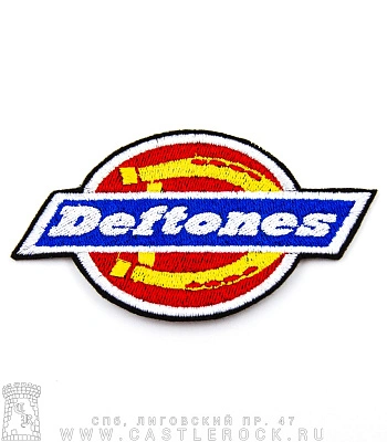нашивка deftones (подкова, вышивка)