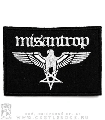 нашивка shining "misantrop" (вышивка)