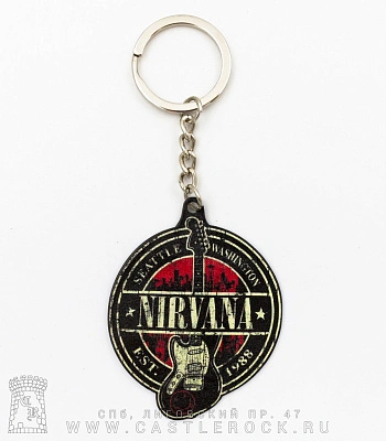 брелок металлический nirvana "seattle washington est. 1988"