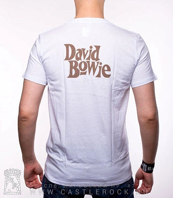 футболка david bowie (с сигаретой, белая)