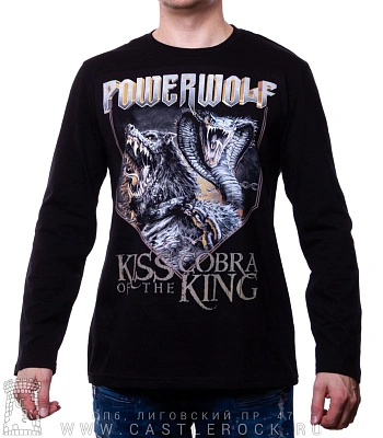 футболка powerwolf "kiss of the cobra king" д/р