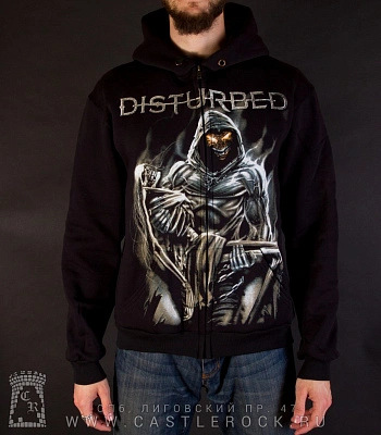 балахон на молнии disturbed "lost souls"