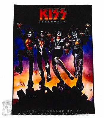 нашивка на спину kiss "destroyer"