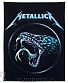 нашивка на спину metallica (змея)