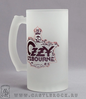 кружка пивная стеклянная ozzy osbourne