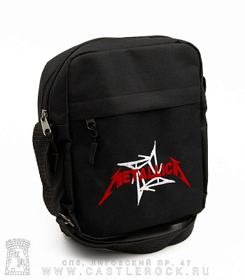 сумка на плечо с вышивкой metallica (лого большое)