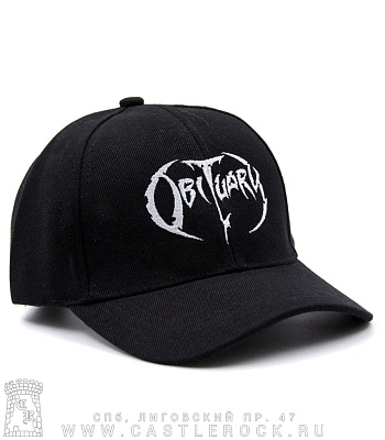 бейсболка obituary (шесть клиньев, вышивка)