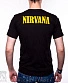 футболка nirvana (смайл, надпись сверху)