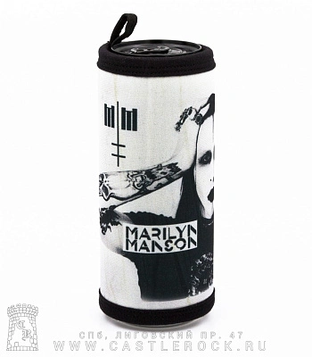 чехол на банку marilyn manson (ч/б)