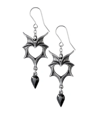 серьги alchemy gothic (алхимия готик) e425 love bats