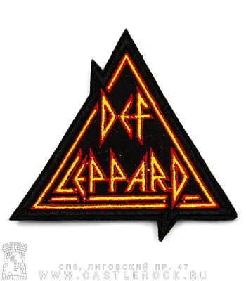 нашивка def leppard (лого, большая, вышивка)