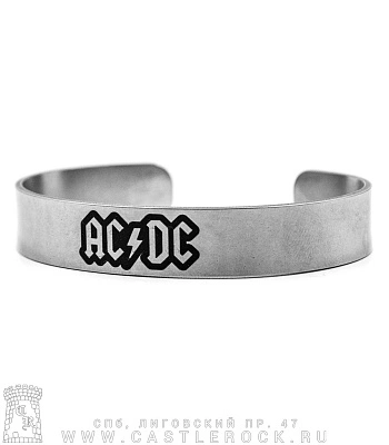 браслет стальной с гравировкой ac/dc