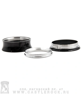 Тоннель Сталь Тонкостенный Черный (комбинированный, с внутренней резьбой) 25 мм