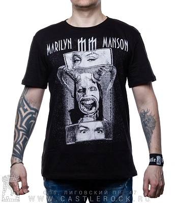 футболка marilyn manson (marilyn monroe, charles manson)