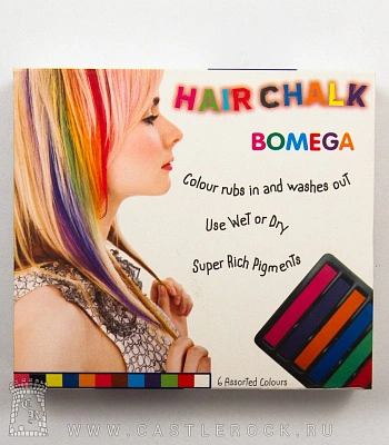 набор мелков для окрашивания волос (6 цветов)