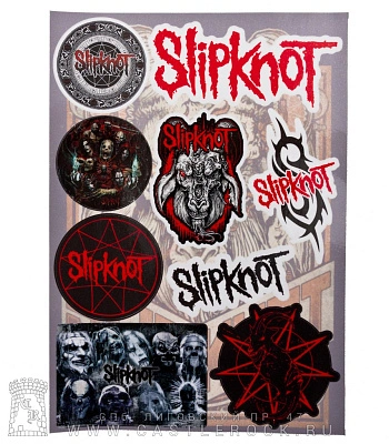 набор наклеек slipknot (стикерпак)