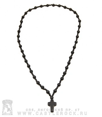 бусы с подвесом крест