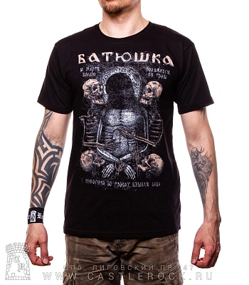 футболка batushka батюшка "я мертв волею..."