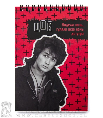 блокнот на пружине кино в. цой "видели ночь, гуляли всю ночь до утра"